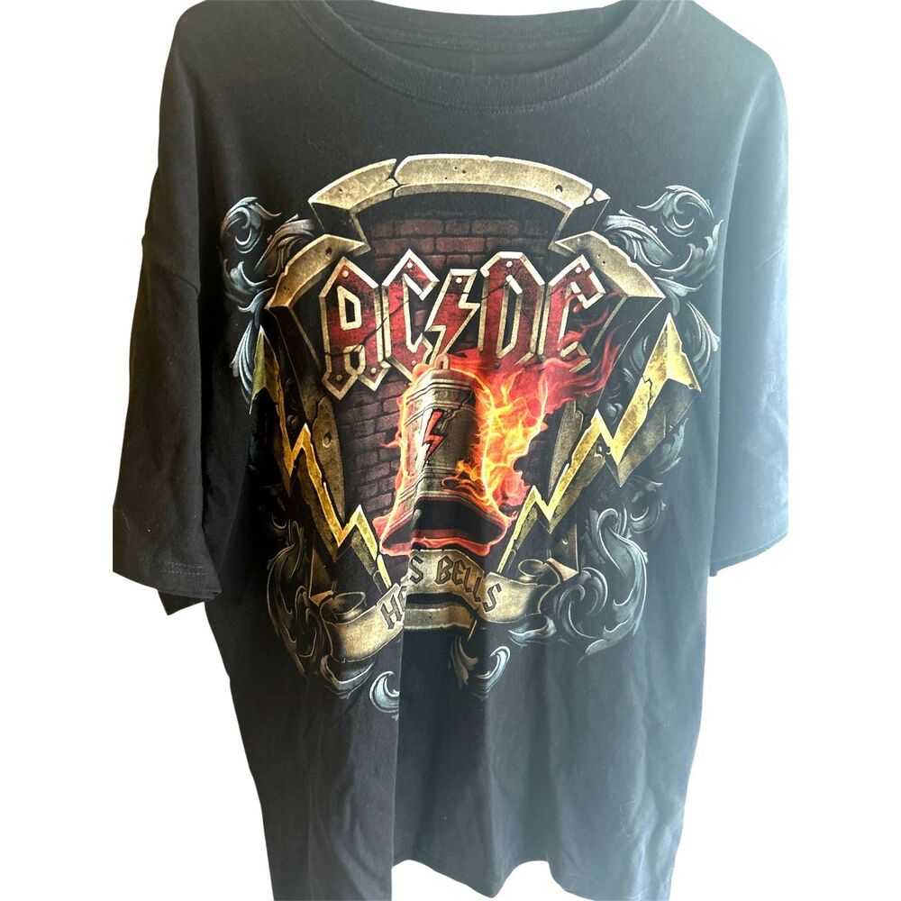 AC/DC "Hell's Bells" T-Shirt Black size XL Liquid Blue‎